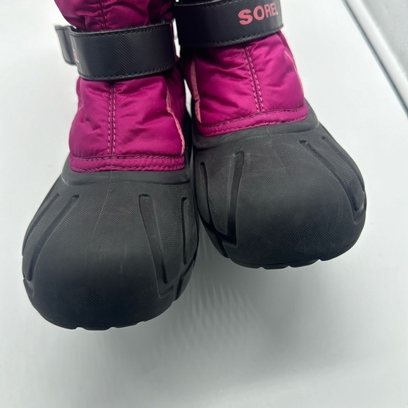 Sorel Kids' Flurry Weather Resistant Snow Boot Pink Size 4 - Picture 6 of 15